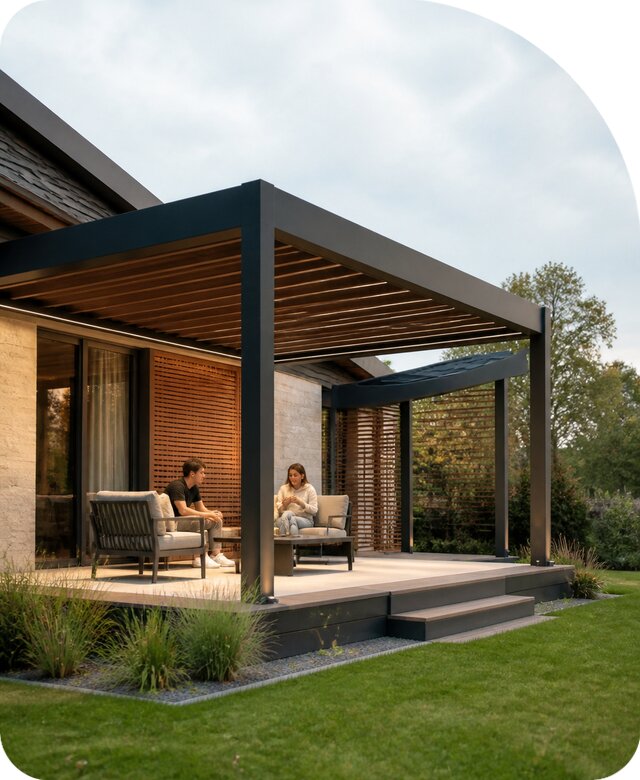 Терраса с перголой в Тихвине под ключ от 382480 р. | РадиДОМА-Тхв